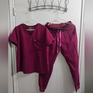 Figs Dark Magenta Scrubs